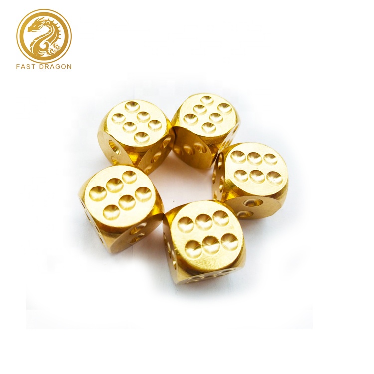 Набор золотых металлических игральных костей для оптовой продажи