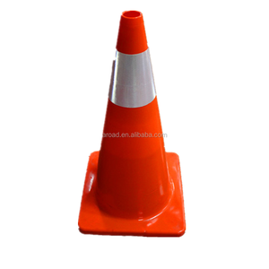 Best sales 28inch/700mm orange reflective used road PVC traffic cone