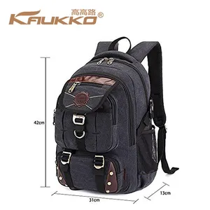 Vintage Canvas Travel Rucksack Large Capacity Dirty Knapsack Laptop Backpack