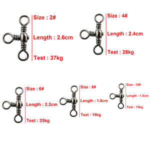 120 teile/schachtel <span class=keywords><strong>3</strong></span>-Wege-Fass Cross Line Fishing Swivel mit festem Ring Barrel Cross Line <span class=keywords><strong>Swivels</strong></span> Hard Lure Connector Set mit Box