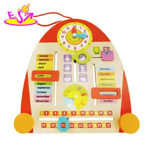 2024 new fashion educational calendar wooden first toy for baby development W09F001