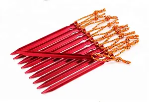 Tent Stakes Outdoor Aluminum Alloy Tent Stakes Durable Beach Sand Tent Peg