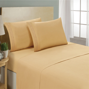 Textile à la <span class=keywords><strong>maison</strong></span> <span class=keywords><strong>linge</strong></span> <span class=keywords><strong>de</strong></span> lit 200TC teinté 100% coton drap <span class=keywords><strong>de</strong></span> lit - Product Image 4