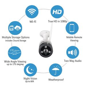 2.0mp Bullet al aire libre P2P wifi nube cámara ip - Product Image 2