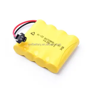 Nicd aa 700 mah 可充电电池 4.8 v Ni cd AA 镍镉电池