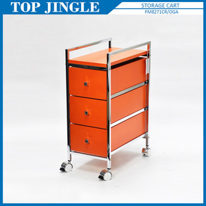 Special 3-Tier Kitchen <b>Trolley</b> Made in Stock MDF and Metal Material - Product Image 3