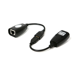 <strong>USB</strong> 2.0 to RJ45 Extender Cat5/5e/6 Extension Adapter Set - Product Image 2