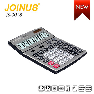 Promoción, precio barato, negocios, 12 dígitos, doble potencia, de escritorio, electrónico, Solar, marca Joinus, calculadora para estudiantes