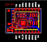 Modul WIFI Asli Modul Transceiver Nirkabel ESP8266 ESP-07