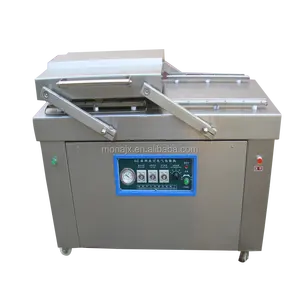 double chamber vacuum packing machine for sea food salted meat dry fish pork beef rice