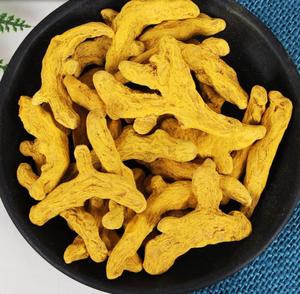 Kering Mentah Jiang Huang Alami Seluruh Akar Safron India Haridra Rhize untuk Rempah-rempah Kari - Product Image 5