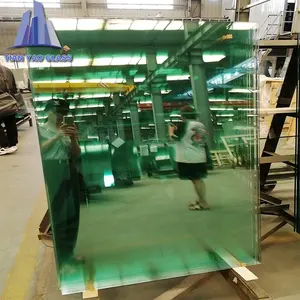 4mm 5mm 6mm dark green color reflective glass for window