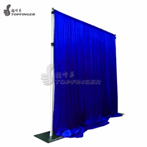 알루미늄 텔레스코픽 웨딩 블랙 쉬어 보일 커튼 교회 배경 파이프 및 장식용 드레이프 - Product Image 5