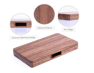 Đóng Cửa Từ Tính Với Chủ Thẻ Kinh Doanh Gỗ Thẻ Kinh Doanh Trường Hợp Chủ Thẻ Gỗ - Product Image 3