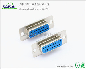 מחבר תת מחבר db15 לבן זכר לבן נקבה מחבר 15 pin נקבה 7 + 8 כפול לבן שחור לבן - Product Image 4