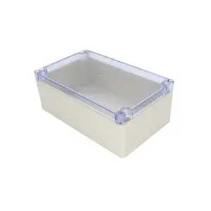 Custom ABS injection electronic junction box Outdoor waterproof plastic enclosures IP65 with transparent cover