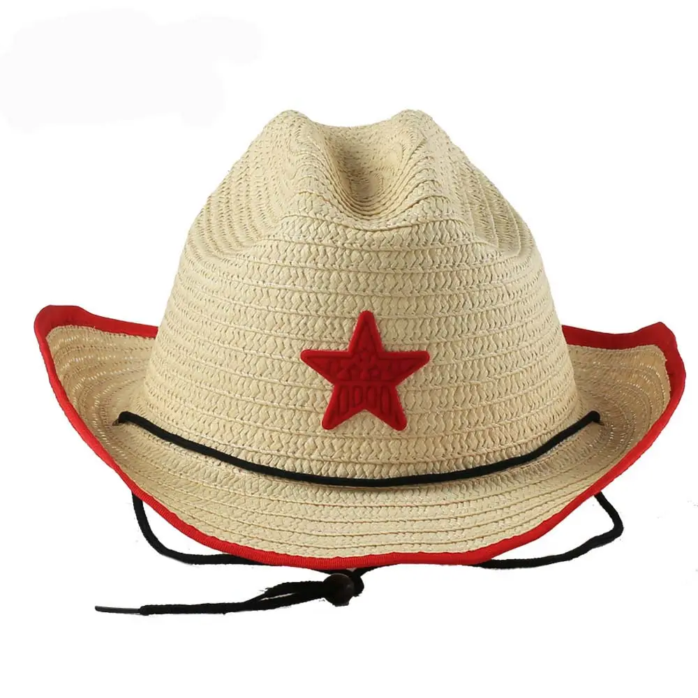 Kids Star Western Straw Child Cowboy Hats