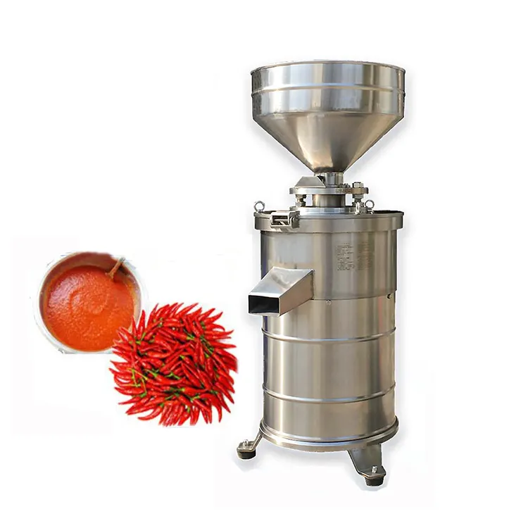 commercial big capacity red chilli sauce pepper saugrinding machine/soyabean paste making machine with corundum stone mill