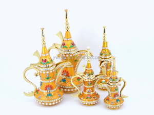 Lámpara Aladdín de metal para decoración de boda india (QF3058) - Product Image 5