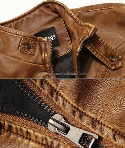 <span class=keywords><strong>Blouson</strong></span> de <span class=keywords><strong>moto</strong></span> en <span class=keywords><strong>cuir</strong></span> molletonné, veste en <span class=keywords><strong>cuir</strong></span> pour homme, coupe slim, cool - Product Image 6