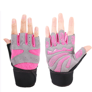 Black/red/pink antiskid Fitness neoprene workout gloves - Product Image 3