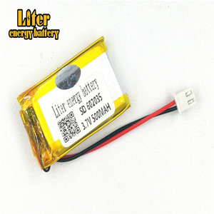 Plug 2.5-2 P 3.7 V 602035 mah 500 lithium polymer lipo rechargeable battery li ion Solar lithium battery with PCM - Product Image 3