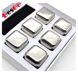 Cubetti di ghiaccio per vino in pietra di whisky riutilizzabili in acciaio inossidabile - Product Image 4