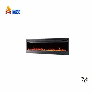 36" several color flame recessed wall fireplace Multi-color Flame System Electric Fireplace Wall Mounted