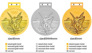 In lega di zinco medaglie 2012 medaglie Olimpiche di Londra - Product Image 3