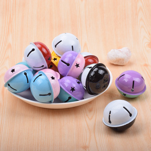 40mm Painted Wholesale Große Thanksgiving-Geschenke 40mm Eisen <span class=keywords><strong>Jingle</strong></span> Glocken Großhandel zweifarbige Glocken