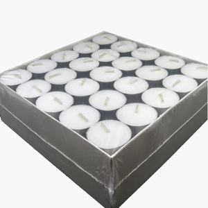 Gran oferta, velas pequeñas de candelita sin perfume de cera blanca de 4 horas para decoración del hogar, cumpleaños, vacaciones y uso votivo en Grecia - Product Image 2