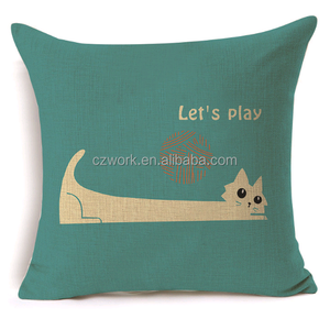 Gatos cartón diseño 45*45 cm 3D digital impreso funda de cojín fundas de almohada - Product Image 2