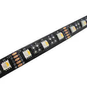 4 in 1 12V 24V 60LEDs black pcb IP20 IP65 IP67 IP68 2700K 3000K 5600K 6000K Ra90 RGBW LED strip light