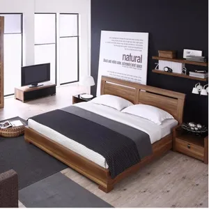 2017 europäischen luxus elegante schlafzimmer set ist verwendet massivholz und E1 mdf-platte und carving fertig sein