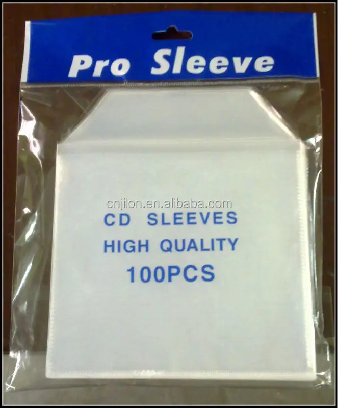 CPP Clear single or double Plastic CD/DVD pocket Sleeve with Flap or without flap