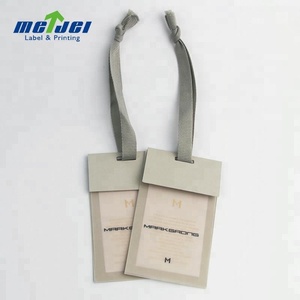 Impresión personalizada de logotipo con nombre, etiqueta de ropa doblada estilo libro, etiquetas colgantes de ropa de papel baratas, etiquetas colgantes para ropa - Product Image 6