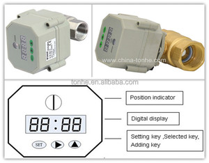 Automatic Water Drain Ss304 Ball Valve with Timer 3/4" DN20 110v 220v Ball Valves