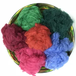 Polyester staple fiber for spining felt filling and carpet polyester staple fibre color recycled polyester staple fiber