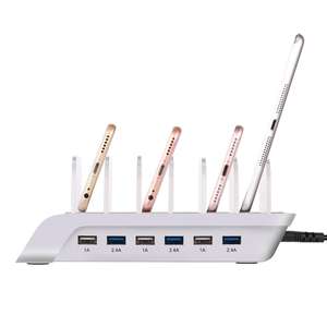 Bestseller Stazione di Ricarica USB <span class=keywords><strong>6</strong></span> in 1 Supporto per Cellulare <span class=keywords><strong>Carica</strong></span> per Tablet per Oppo per <span class=keywords><strong>iPhone</strong></span> Ecc - Product Image 4