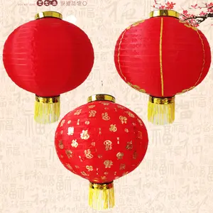 Vente en gros lanterne rouge extérieure traditionnelle chinoise décoration du nouvel an