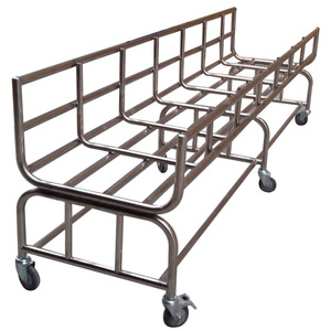 Hengmei for ironer hotel laundry <strong>feeding</strong> <strong>trolley</strong> oem customized hengmei stainless steel pipe <strong>trolley</strong> sheet <strong>feed</strong> truck - Product Image 1