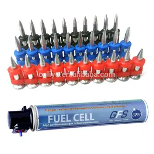 Drive Steel and Concrete Pins/ Gas Nails / Gas Pins for Concrete Gas Nailer Gas Nail Gun