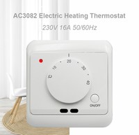 Imetal-termostato de calefacción de suelo eléctrico, regulador con sonda de sensor de suelo, 220V y 16A