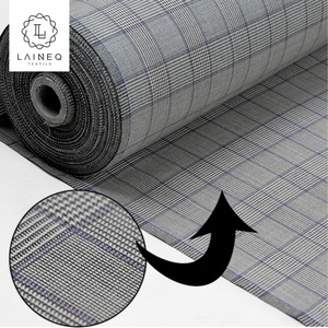 Venta caliente Glen <span class=keywords><strong>Plaid</strong></span> seda peinada traje <span class=keywords><strong>de</strong></span> <span class=keywords><strong>lana</strong></span> para las mujeres - Product Image 4