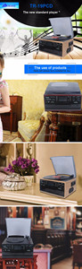 TR-19PCD: profesional vintage diseño vinilo con USB grabar CD am FM Radio cassette - Product Image 6