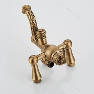 European <strong>Shower</strong> Faucet Mixer Antique Brass <strong>Bath</strong> <strong>Shower</strong> <strong>Set</strong> with Hand Held <strong>Shower</strong> Head XR8004 - Product Image 3