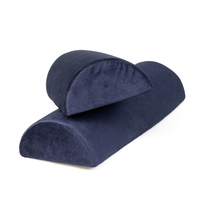Cuscino Ergonomico per Poggiapiedi da Ufficio a Forma di Mezzo Cilindro, Supporto per Gambe e Piedi in Schiuma per Scrivania