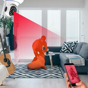 Cámara IP Wifi inalámbrica de Seguridad, Cámara de seguridad para el hogar HD 720P Soporte Visión nocturna por infrarrojos - Product Image 5