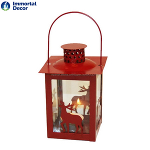 Mini color <span class=keywords><strong>verde</strong></span> árbol de Navidad linternas con tealight - Product Image 2
