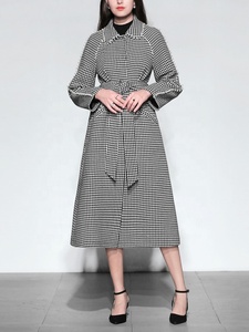OEM Longue <span class=keywords><strong>Poule</strong></span> <span class=keywords><strong>Manteau</strong></span> Ceinture <span class=keywords><strong>De</strong></span> Mode Manteaux D'hiver Perles Femmes <span class=keywords><strong>Manteau</strong></span> En Laine - Product Image 3
